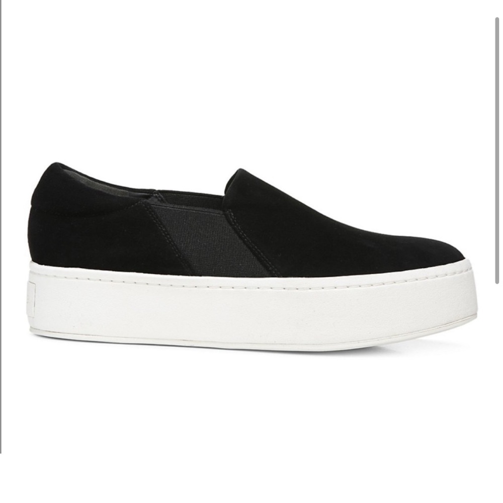 Vince Warren Slip-On Platform Suede Sneakers